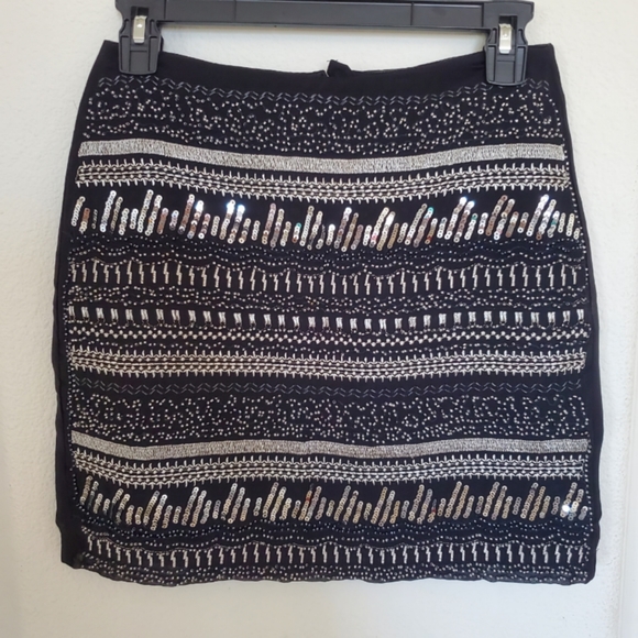 H&M beaded mini skirt, Size Small - Picture 1 of 5